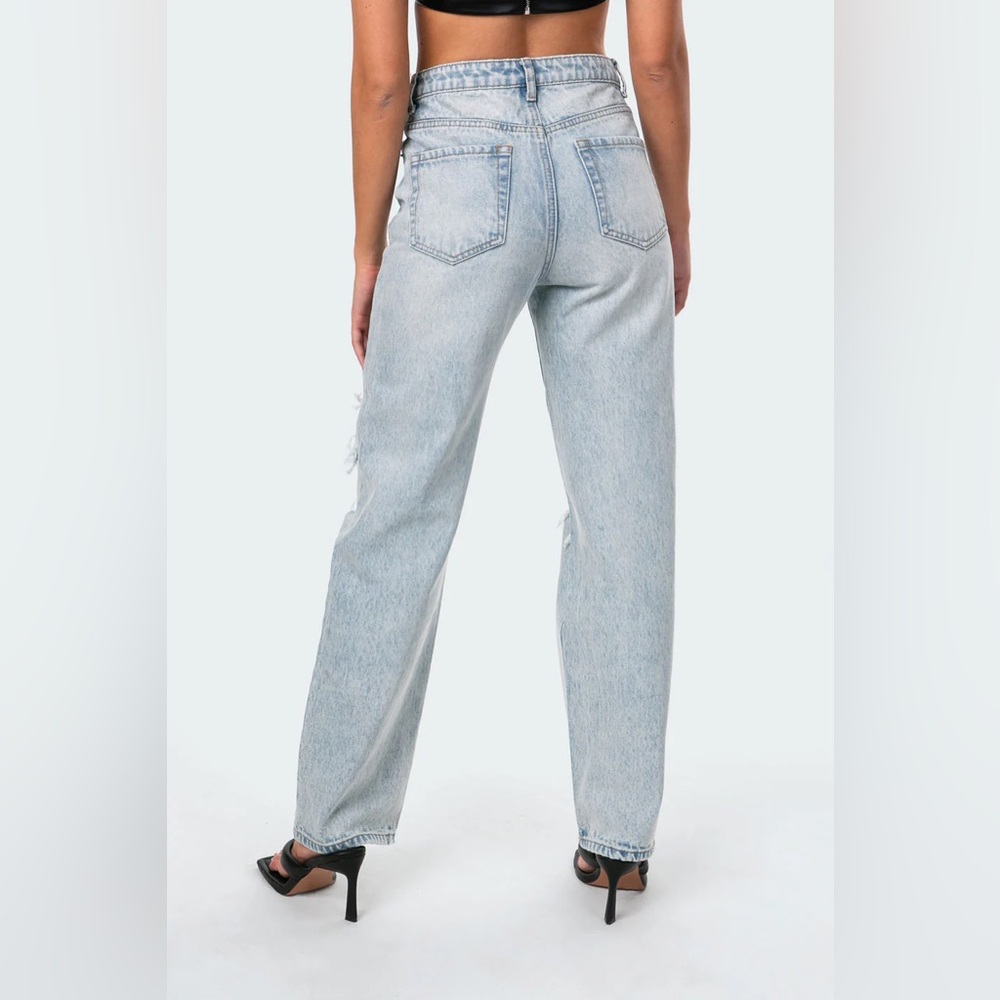 Edikted Wide or Die Ripped Jeans - Picture 3 of 8